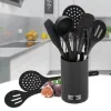 Set of Kitchen Knives and Stand Feel Maestro MR-1542-BLACK
