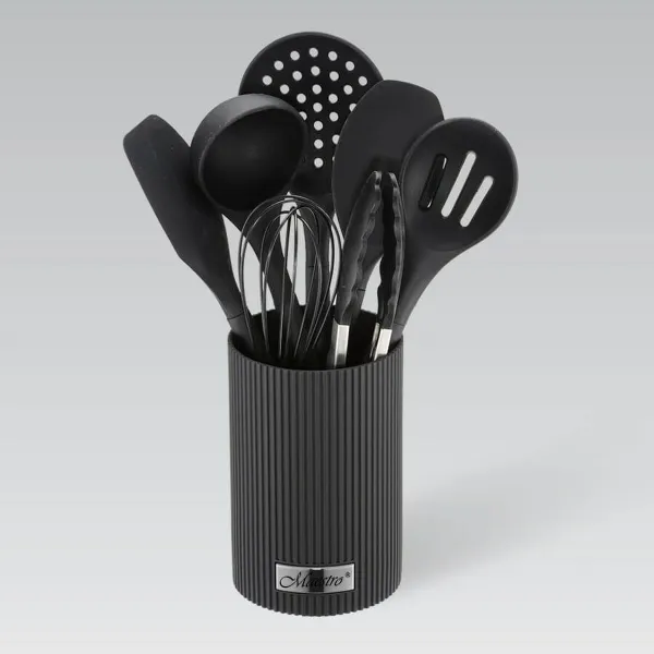 Set of Kitchen Knives and Stand Feel Maestro MR-1542-BLACK