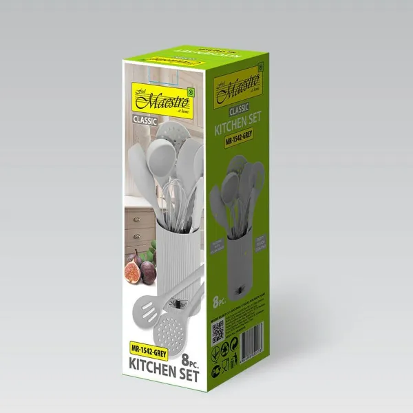 Set of Kitchen Knives and Stand Feel Maestro MR-1542-GREY