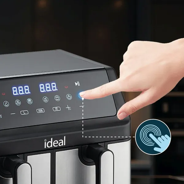 Oro gruzdintuvė Eldom IK1500 dualcrisp Juoda 2000 W 9 L