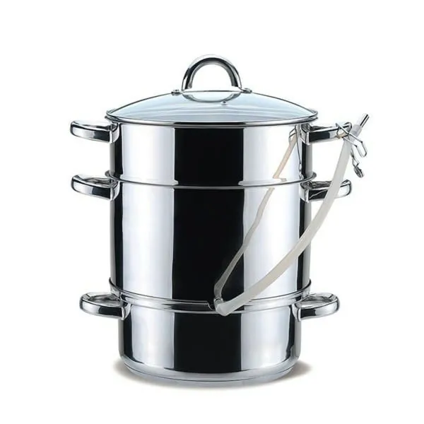 Steamer with Pan Feel Maestro MR-1030 Metal Silicone Stainless steel Tempered glass Ø 26 cm 8 L 4,5 L