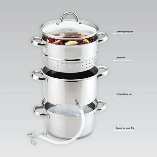 Пароварка с кастрюлей Feel Maestro MR-1030 Металл Силикон Нержавеющая сталь Ø 26 cm 8 L 4,5 L