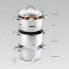 Пароварка с кастрюлей Feel Maestro MR-1030 Металл Силикон Нержавеющая сталь Ø 26 cm 8 L 4,5 L