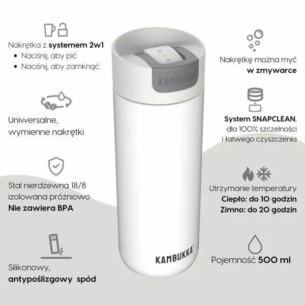 Thermos Kambukka 11-02027 White 500 ml