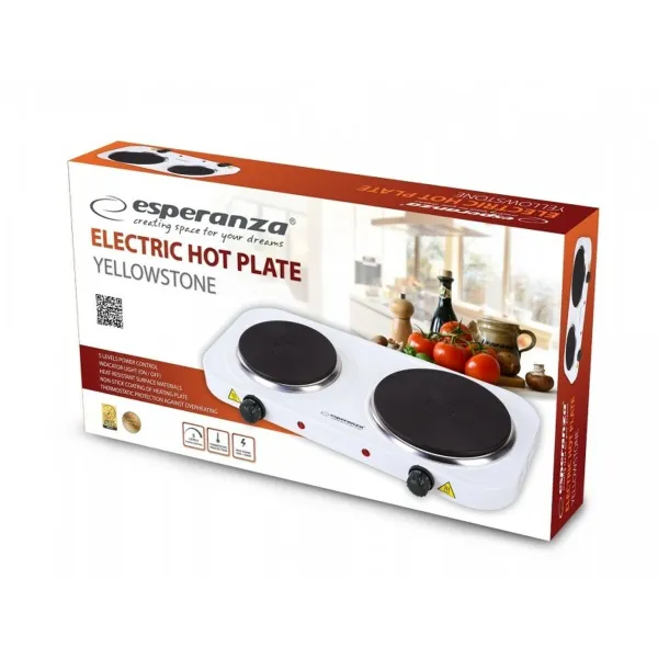 Indukcijas Plīts Esperanza EKH014W 48 cm 1500 W 2500 W