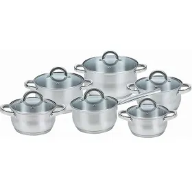 Кастрюля с крышкой Feel Maestro MR-2120-12 Сталь Нержавеющая сталь Ø 18 cm Ø 24 cm Ø 20 cm Ø 16 cm (12 Предметы)