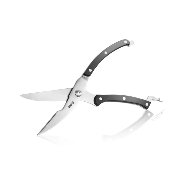 Virtuvės žirklės Gefu G-12620 Juoda Sidabras Nerūdijantis plienas Plastmasinis 35,3 x 19,4 x 35,3 cm