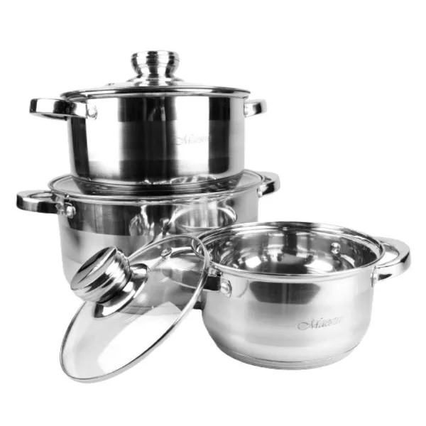 Keptuvės Feel Maestro MR-2220-6L Sidabras Plienas 6 Dalys