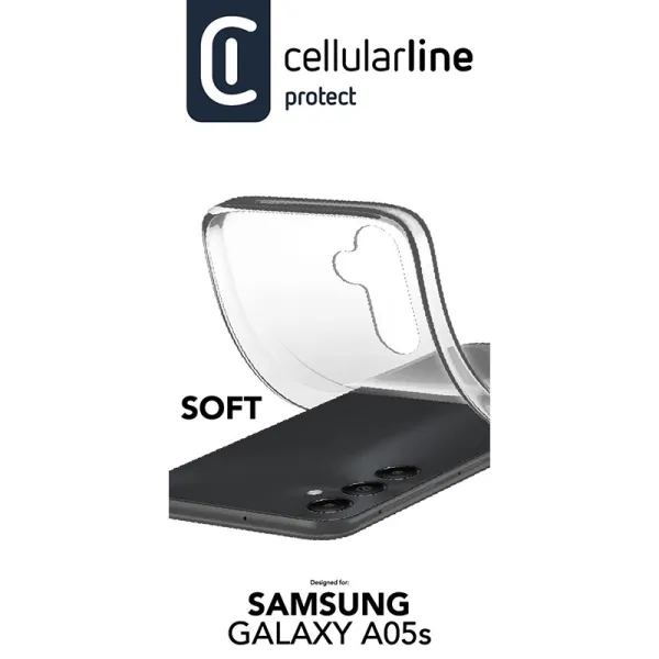 Cellularline Soft - Case Samsung Galaxy A05s (transparent)