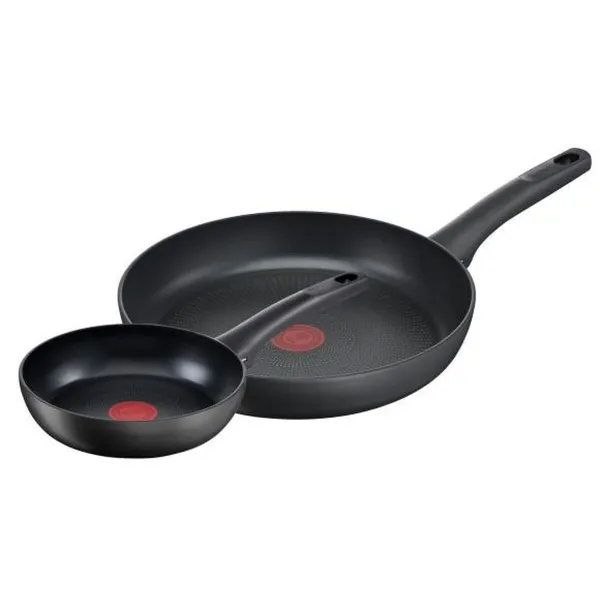 Set of Frying Pans Tefal G26890 Black Aluminium (2 Units)