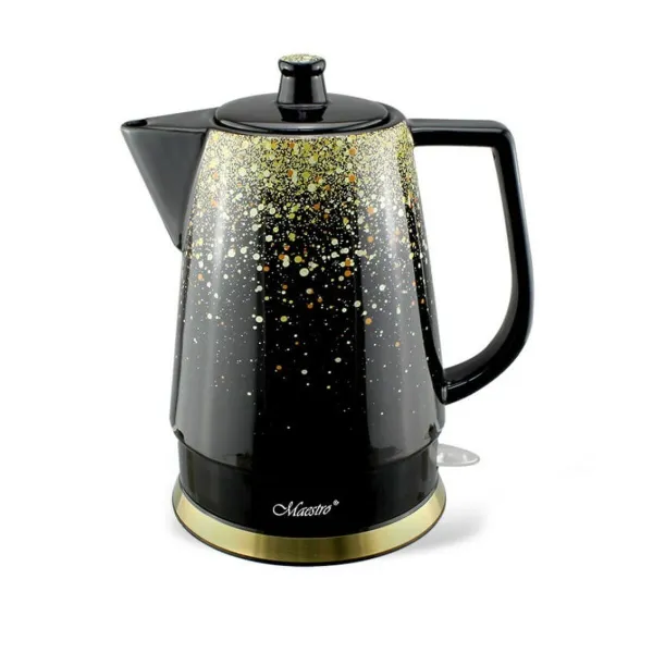 Tējkanna Feel Maestro MR-074 Melns Zelts Keramiska 1500 W 1,5 L