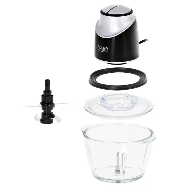 Blenderis-Krūze Adler AD 4082 Melns Pelēks Caurspīdīgs 300 W 1,2 L