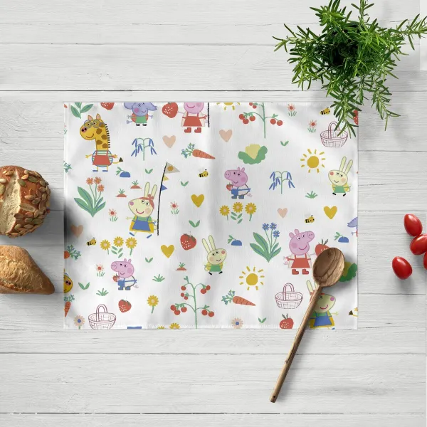 Tabletti Kids&Cotton Vegetables 02 Monivärinen 45 x 35 cm 2 osaa