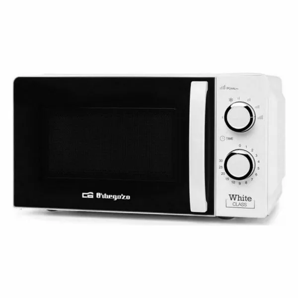 Mikroviļņu Krāsni Orbegozo 17541 Balts Melns 700 W 20 L