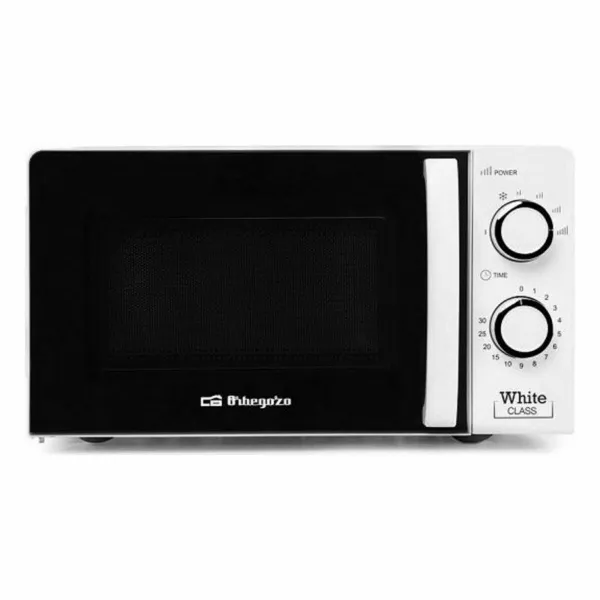 Mikroviļņu Krāsni Orbegozo 17541 Balts Melns 700 W 20 L