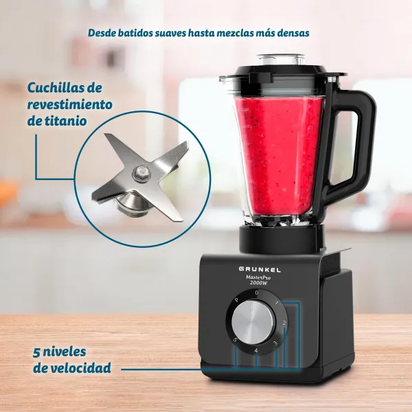 Blenderis-Krūze Grunkel BAT-2000 MASTERPRO 2000 W Melns 1,5 L