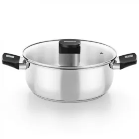 Кастрюля с крышкой Monix M240318 Чёрный Ø 18 cm