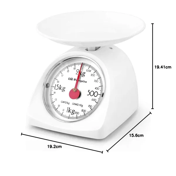 kitchen scale Orbegozo PC 1015 White Multicolour