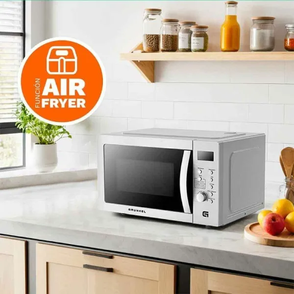 Mikroaaltouuni Grillillä Grunkel MW-28AIRFRYER 900 W Hopeinen