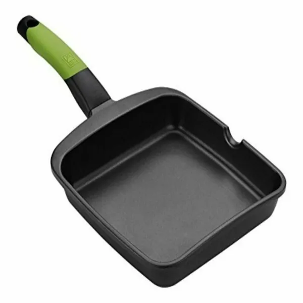 Griddle Plate BRA A121459 Black Metal Aluminium Ø 28 cm