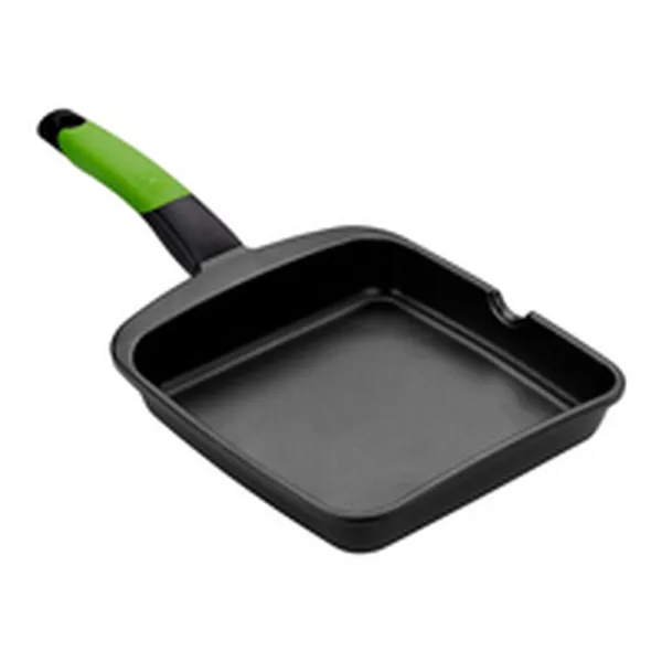 Griddle Plate BRA A121459 Black Metal Aluminium Ø 28 cm