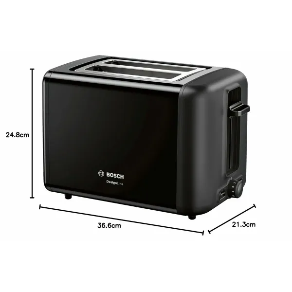 Tosteris BOSCH TAT3P423 Melns 970 W