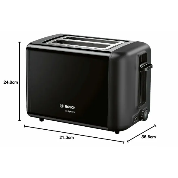 Leivänpaahdin BOSCH TAT3P423 Musta 970 W