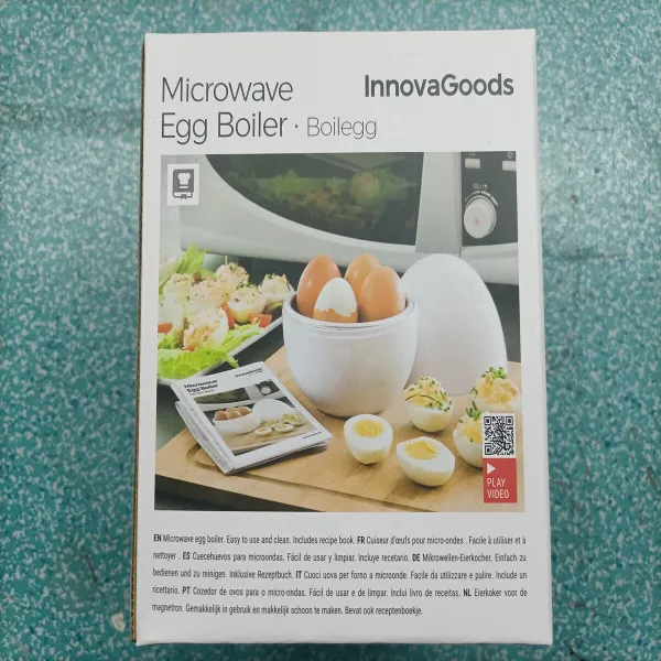Microwave Egg Boiler with Recipe Booklet Boilegg InnovaGoods
