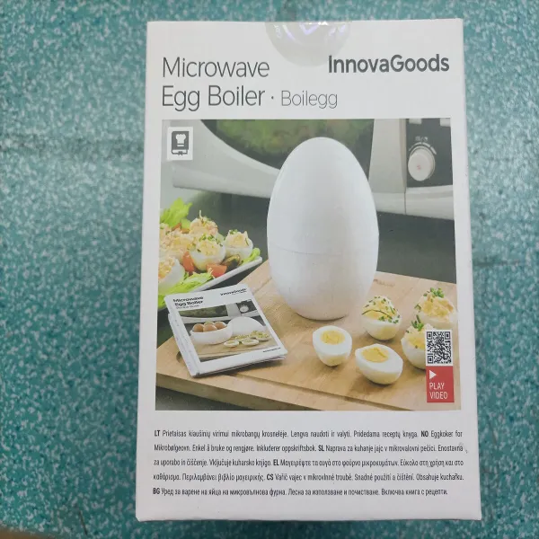 Munankeitin Mikroon Reseptivihkosella Boilegg InnovaGoods
