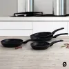 Non-stick frying pan Quid Estelar Black Metal