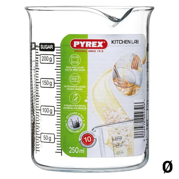 Mittakuppi Pyrex Kitchen Lab Lasi