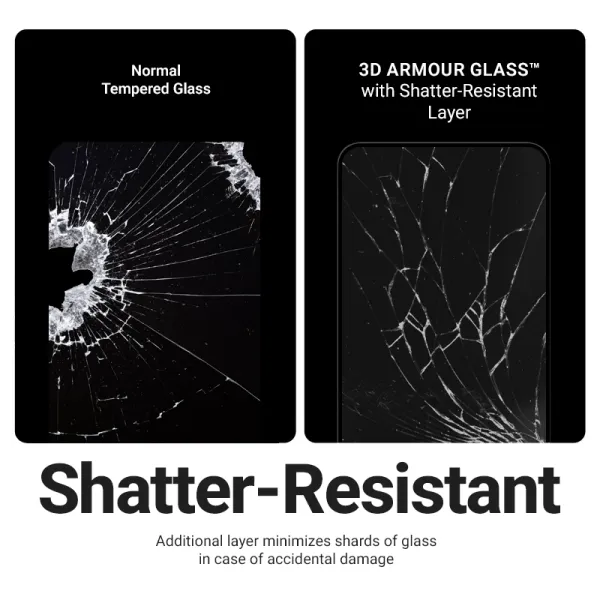 Crong 3D Armor Glass - Tempered Glass iPhone 17e / 16e / 14 / 13 / 13 Pro + Installation Frame