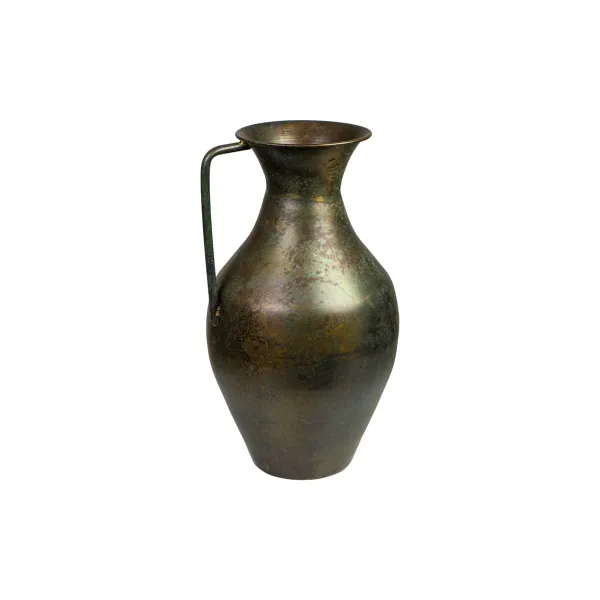 Maljakko Romimex Antique Ruskea Metalli Kahvalla