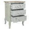 Ночной столик Alexandra House Living Белый 40 x 70 x 50 cm