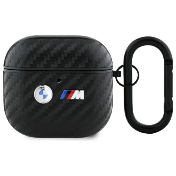 BMW Carbon Double Metal Logo - Case for AirPods 4 (black)