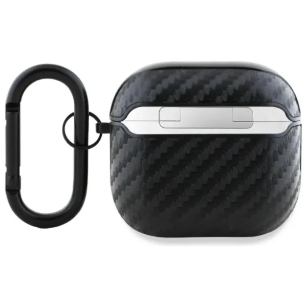 BMW Carbon Double Metal Logo - Case for AirPods 4 (black)