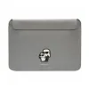 Karl Lagerfeld NFT Saffiano Karl & Choupette Sleeve - 16" Notebook Case (Silver)