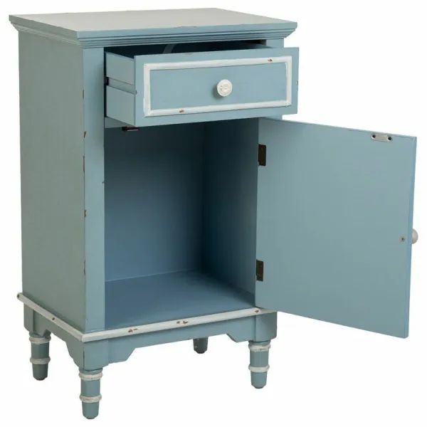 Spintelė Alexandra House Living Mėlyna Balta 32 x 74 x 46 cm