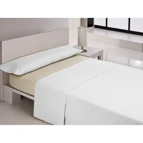 Fitted bottom sheet Happy Home MIX COLORS Beige Small double 120 x 200 + 30 cm