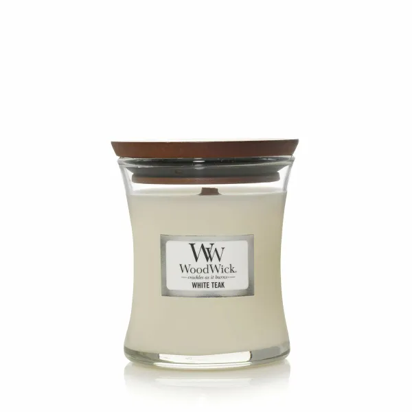 Aromātiska svece Woodwick Core Mini White Teak 85 g