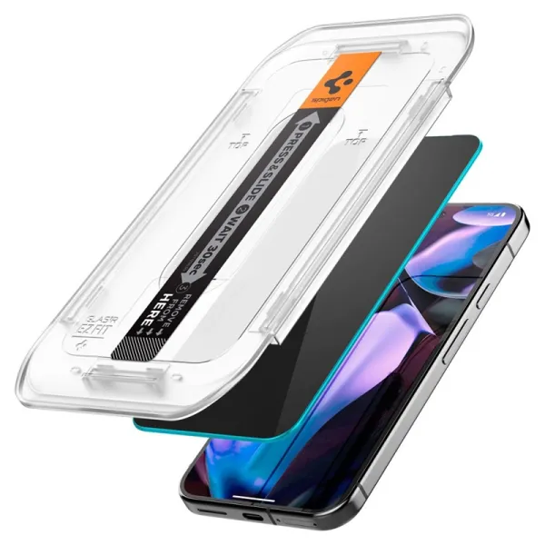 Spigen GLAS.TR EZ FIT Privacy 2-Pack - Tempered Glass with Privacy Filter for Google Pixel 9 Pro XL (2 pcs)