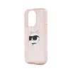 Karl Lagerfeld IML Choupette Head & Monogram - iPhone 15 Pro Max Case (pink)