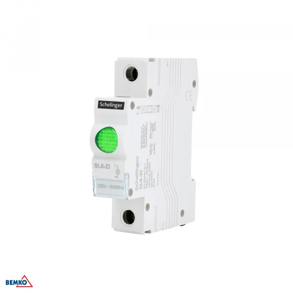LED INDICATOR LIGHT SL8 GREEN SCHELINGER