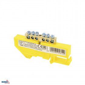 DIN RAIL TERMINAL BLOCK 6x9 YELLOW