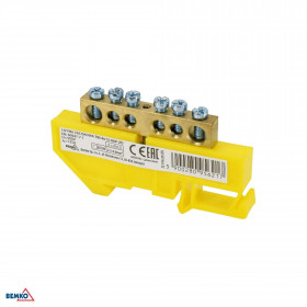 DIN RAIL TERMINAL BLOCK 6x9 YELLOW