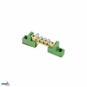 TERMINAL BLOCK ON FLAT ISULATORS 6x9 GREEN