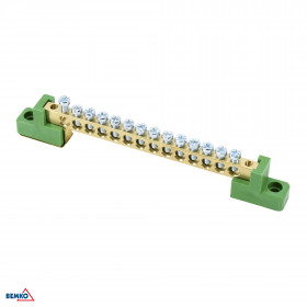 TERMINAL BLOCK ON FLAT ISULATORS 6x9 GREEN