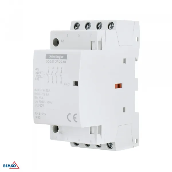 MODULAR CONTACTOR SC201 2P 25A TYP 04 (0NO + 4NC) SCHELINGER