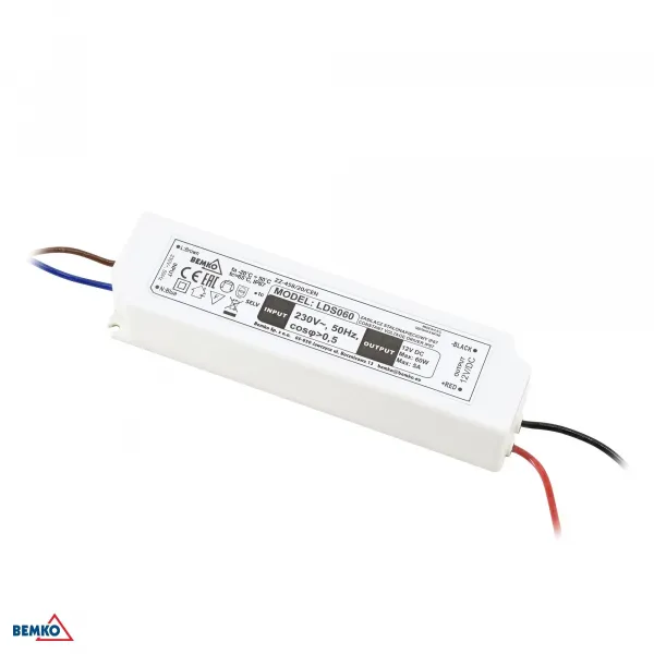 POWER SUPPLY LED IP67 12V 60W HERMETIC