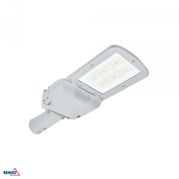LED STREET LIGHT AVENUE 60W 3000K 11400LM IP66 LIGHT GRAY ZHAGA 10KV II CLASS